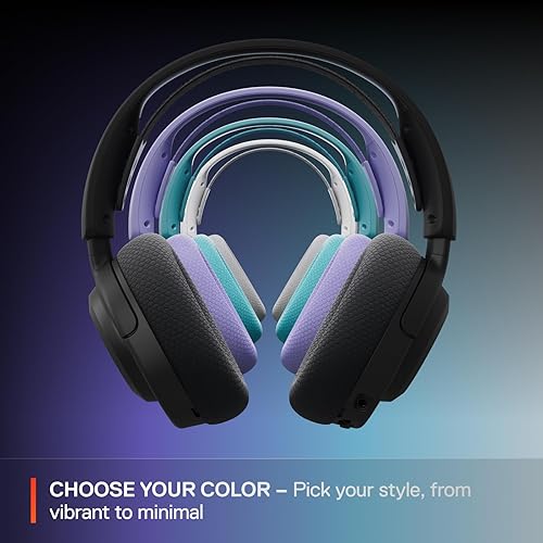 STEELSERIES ARCTIS NOVA 3P WIRELESS GAMING HEADSET 40HR BATTERY, MULTI-PLATFORM, AQUA
