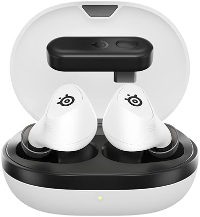 STEELSERIES ARCTIS GAMEBUDS WIRELESS GAMING EARBUDS FOR PS PC SWITCH WITH ANC 40H BATTERY