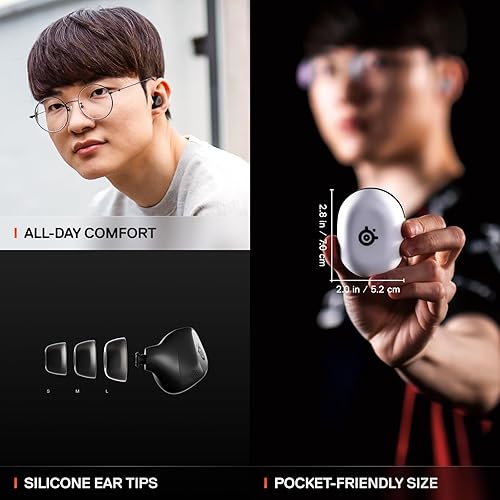 STEELSERIES ARCTIS GAMEBUDS WIRELESS EARBUDS FOR PS PC SWITCH MOBILE ANC, BLUETOOTH 5.3, 40H BATTERY