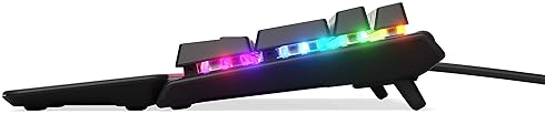 STEELSERIES APEX 7 TKL MECHANICAL GAMING KEYBOARD RGB, OLED DISPLAY, USB PASSTHROUGH, RED SWITCH