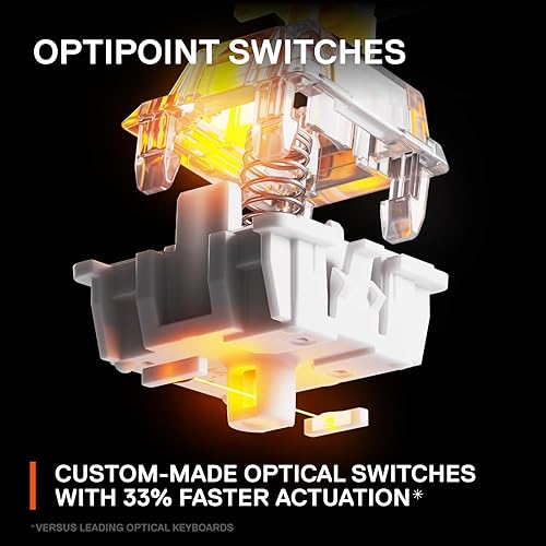 STEELSERIES APEX 9 MINI 60 HOTSWAP OPTICAL KEYBOARD RGB ALUMINUM FRAME DOUBLE SHOT PBT KEYCAPS