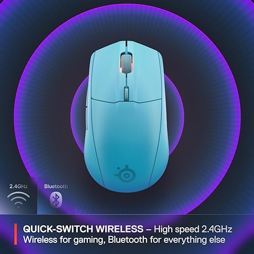 STEELSERIES RIVAL 3 WIRELESS GEN 2 GAMING MOUSE 18000 DPI TRUEMOVE AIR SENSOR BLUETOOTH