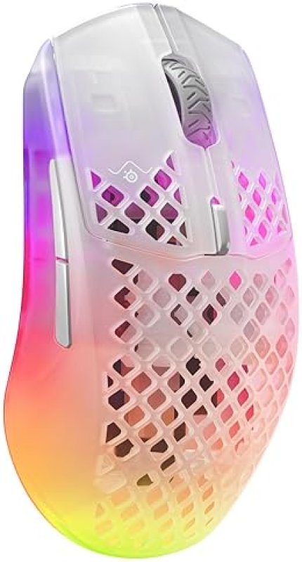 STEELSERIES AEROX 3 WIRELESS RGB GAMING MOUSE 18K DPI TRUEMOVE AIR, ULTRA-LIGHT, WATER RESISTANT