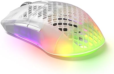 STEELSERIES AEROX 3 WIRELESS RGB GAMING MOUSE 18K DPI TRUEMOVE AIR, ULTRA-LIGHT, WATER RESISTANT