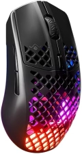 STEELSERIES AEROX 3 WIRELESS GAMING MOUSE - ULTRA-LIGHTWEIGHT, WATER RESISTANT, 18K DPI RGB