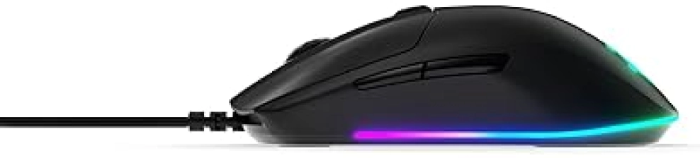 STEELSERIES RIVAL 3 GAMING MOUSE WITH 8500 CPI TRUEMOVE CORE, 6 BUTTONS, RGB LIGHTING, BLACK