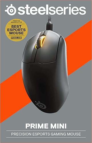 STEELSERIES PRIME MINI FPS GAMING MOUSE 61G ULTRA LIGHT RGB 5 BUTTONS 18K CPI SENSOR PC MAC