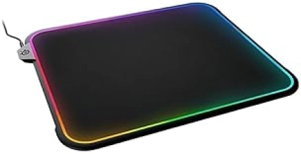 STEELSERIES QCK MEDIUM RGB PRISM GAMING MOUSE PAD OPTIMIZED FOR GAMING SENSORS