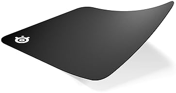 STEELSERIES QCK MEDIUM GAMING MOUSE PAD - THICK CLOTH, PEAK TRACKING STABILITY, BLACK