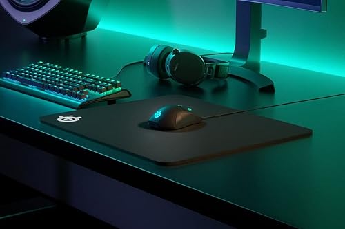 STEELSERIES QCK HEAVY LARGE GAMING MOUSE PAD EXTRA THICK NON-SLIP RUBBER, MICROFIBER SURFACE