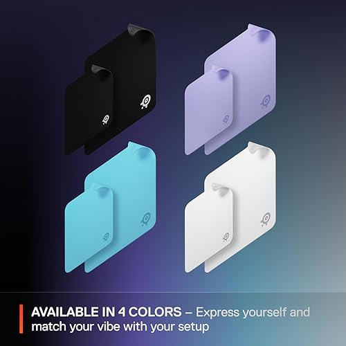 STEELSERIES QCK CLOTH GAMING MOUSE PAD M WHITE - MICRO-WOVEN SURFACE, SENSOR OPTIMIZED, CONTROL