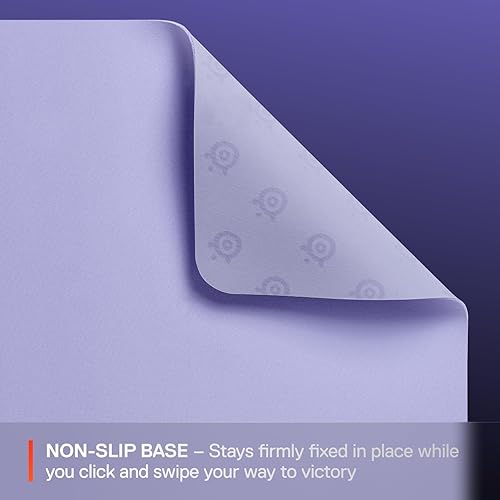STEELSERIES QCK CLOTH GAMING MOUSE PAD MEDIUM LAVENDER - MICRO-WOVEN SURFACE, SENSOR OPTIMIZED