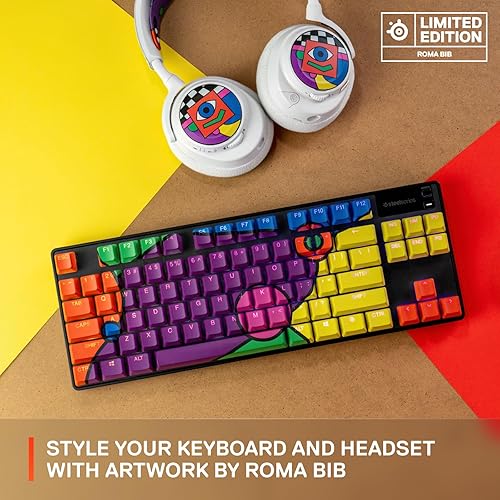 STEELSERIES LIMITED EDITION ROMA BIB DOUBLE SHOT PUDDING PBT KEYCAPS FOR MECHANICAL KEYBOARDS