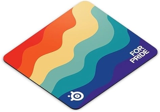 STEELSERIES QCK LARGE PRIDE EDITION GAMING MOUSE PAD DURABLE, WASHABLE, RAINBOW DESIGN