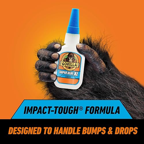 GORILLA SUPER GLUE XL CLEAR 25G FAST-SETTING, ALL-PURPOSE ADHESIVE FOR REPAIRS PROJECTS