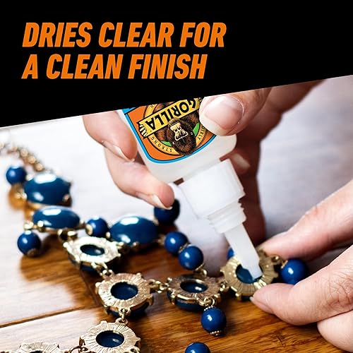 GORILLA SUPER GLUE XL CLEAR 25G FAST-SETTING, ALL-PURPOSE ADHESIVE FOR REPAIRS PROJECTS