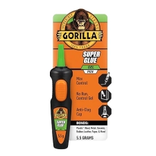 GORILLA SUPER GLUE GEL PEN 5.5G STRONG, PRECISION ADHESIVE FOR QUICK REPAIRS 1 PACK