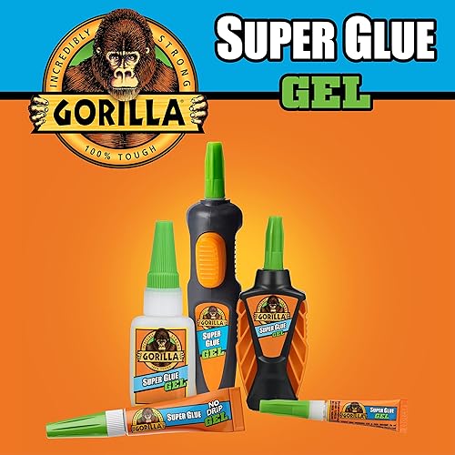 GORILLA SUPER GLUE GEL PEN 5.5G STRONG, PRECISION ADHESIVE FOR QUICK REPAIRS 1 PACK