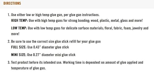 GORILLA CLEAR MINI HOT GLUE STICKS 4 X 0.27 75 COUNT - ALL TEMPERATURE SAFE, LONG WORKING TIME