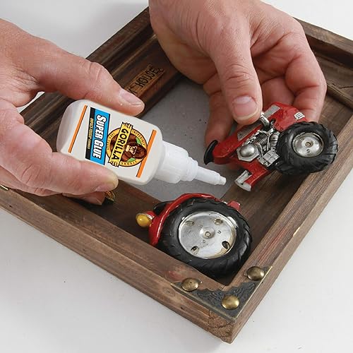 GORILLA SUPER GLUE CLEAR 20G PACK OF 10 FAST SETTING, ALL-PURPOSE ADHESIVE FOR REPAIRS