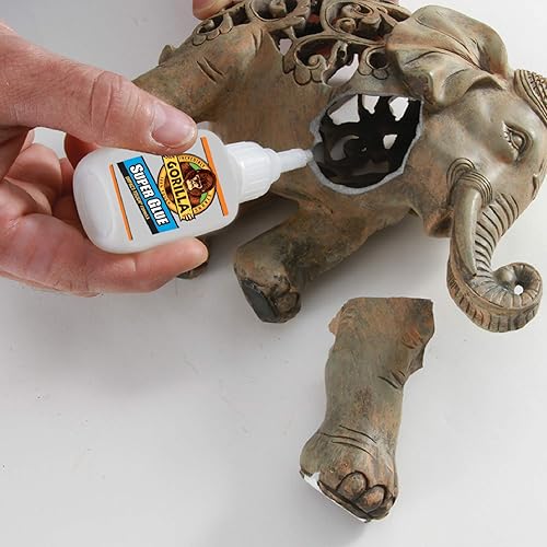 GORILLA SUPER GLUE CLEAR 20G PACK OF 10 FAST SETTING, ALL-PURPOSE ADHESIVE FOR REPAIRS