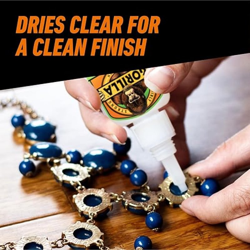 GORILLA SUPER GLUE GEL XL 25G PACK OF 2 CLEAR, FAST-SETTING, ALL-PURPOSE ADHESIVE