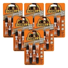 GORILLA ORIGINAL WATERPROOF POLYURETHANE GLUE, BROWN, 4 X 3G TUBES, PACK OF 6 ALL PURPOSE