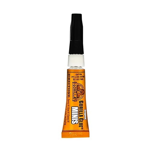 GORILLA ORIGINAL WATERPROOF POLYURETHANE GLUE, BROWN, 4 X 3G TUBES, PACK OF 6 ALL PURPOSE