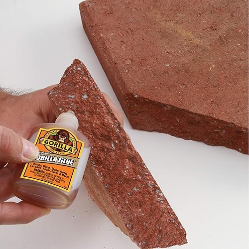 GORILLA ORIGINAL WATERPROOF POLYURETHANE GLUE, 2OZ BROWN BOTTLE STRONG ADHESIVE, PACK OF 1