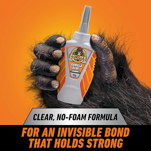 GORILLA GLUE MICRO PRECISE CLEAR GLUE 5G PACK OF 2 CRYSTAL CLEAR, ALL-PURPOSE, WATER RESISTANT