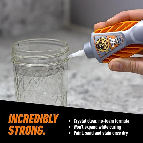 GORILLA GLUE MICRO PRECISE CLEAR GLUE 5G PACK OF 2 CRYSTAL CLEAR, ALL-PURPOSE, WATER RESISTANT