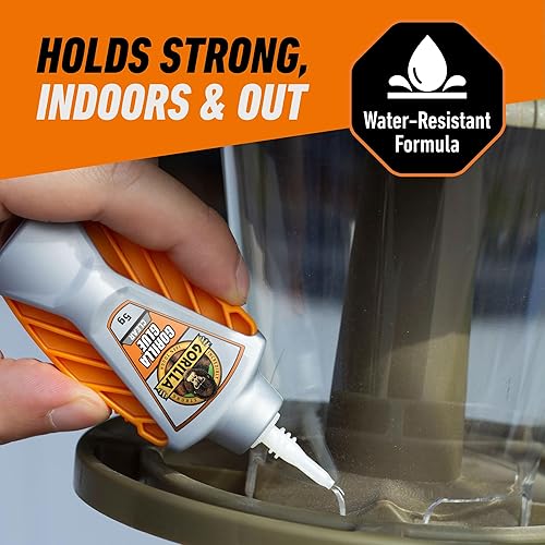 GORILLA GLUE MICRO PRECISE CLEAR GLUE 5G PACK OF 2 CRYSTAL CLEAR, ALL-PURPOSE, WATER RESISTANT