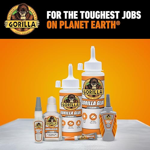 GORILLA GLUE MICRO PRECISE CLEAR GLUE 5G PACK OF 2 CRYSTAL CLEAR, ALL-PURPOSE, WATER RESISTANT