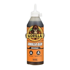 GORILLA ORIGINAL WATERPROOF POLYURETHANE GLUE, BROWN, 18 OZ - ALL PURPOSE, EXPANDS