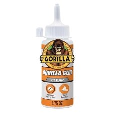 GORILLA CLEAR GLUE 3.75 OZ BOTTLE CRYSTAL CLEAR, ALL-PURPOSE, WATER RESISTANT ADHESIVE