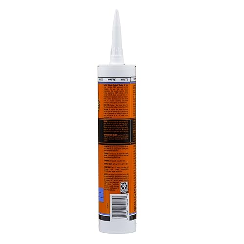 GORILLA ULTIMATE SEALANT CAULK FOR WINDOWS DOORS, 9 OZ CARTRIDGE, PAINTABLE WHITE