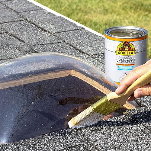 GORILLA PATCH SEAL LIQUID RUBBER WATERPROOF SEALANT, CRYSTAL CLEAR, 32 OZ - WATER AIR TIGHT
