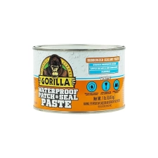 GORILLA WATERPROOF RUBBERIZED SEALANT PASTE WHITE 1LB CAN DURABLE PATCH SEAL PASTE