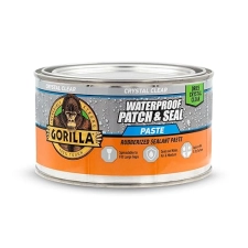 GORILLA WATERPROOF SEALANT PASTE 12.8OZ CLEAR LEAK STOPPER, FLEXIBLE, MILDEW RESISTANT, PAINTABLE