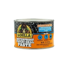 GORILLA WATERPROOF RUBBERIZED SEALANT PASTE BLACK 1LB CAN DURABLE PATCH SEAL PASTE