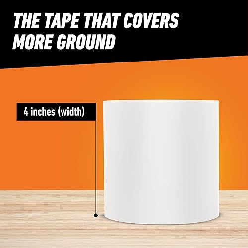 GORILLA WATERPROOF PATCH SEAL TAPE 4X10 WHITE, PACK OF 2 WEATHERPROOF LEAK REPAIR