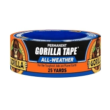 GORILLA BLACK ALL WEATHER DUCT TAPE 1.88 X 25 YD WATERPROOF, UV TEMPERATURE RESISTANT