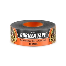 GORILLA BLACK DUCT TAPE 1.88X50YD HEAVY DUTY, WEATHER RESISTANT FOR INDOOR OUTDOOR USE