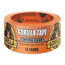 GORILLA CRYSTAL CLEAR TAPE 1.88 X 18 YD WEATHER RESISTANT FOR INDOOR OUTDOOR USE