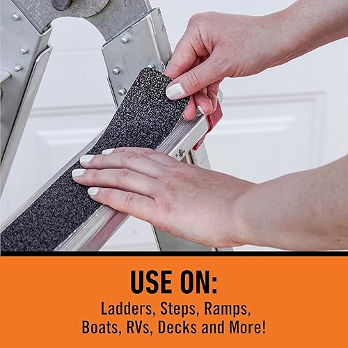 GORILLA BLACK ANTI-SLIP TREAD TAPE 2 X 10 ROLL DURABLE NON-SKID GRIP TAPE, PACK OF 1