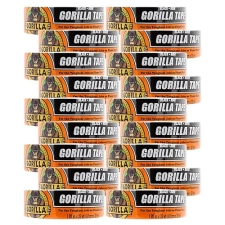 GORILLA BLACK DUCT TAPE 1.88 X 35 YD BULK PACK OF 18 HEAVY DUTY WEATHER RESISTANT TAPE