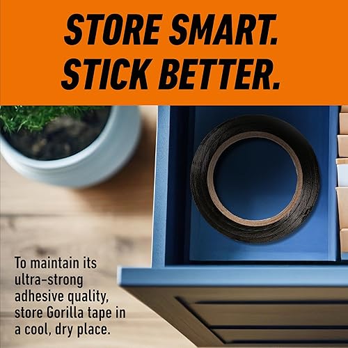 GORILLA BLACK DUCT TAPE 1.88 X 35 YD BULK PACK OF 18 HEAVY DUTY WEATHER RESISTANT TAPE