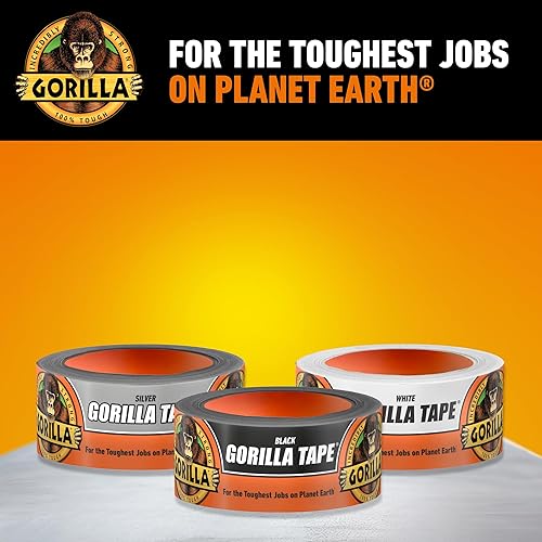 GORILLA BLACK DUCT TAPE 1.88 X 35 YD BULK PACK OF 18 HEAVY DUTY WEATHER RESISTANT TAPE