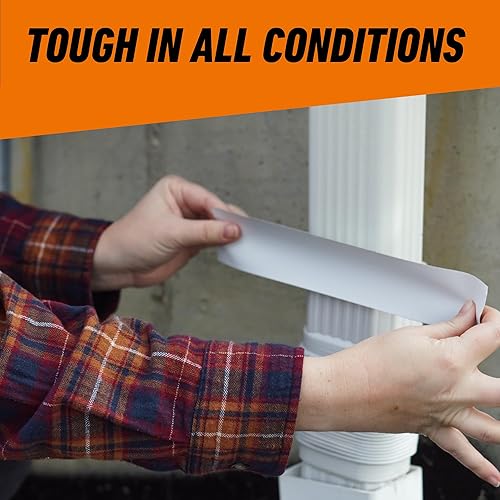 GORILLA WHITE DUCT TAPE 1.88 INCH X 30 YARDS, DURABLE STRONG ADHESIVE, PACK OF 2