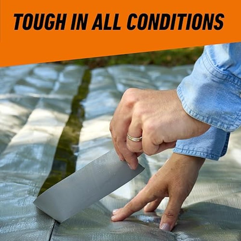 GORILLA HEAVY DUTY BLACK DUCT TAPE 1.88 X 35 YD, WEATHER RESISTANT, PACK OF 2 FOR INDOOR OUTDOOR